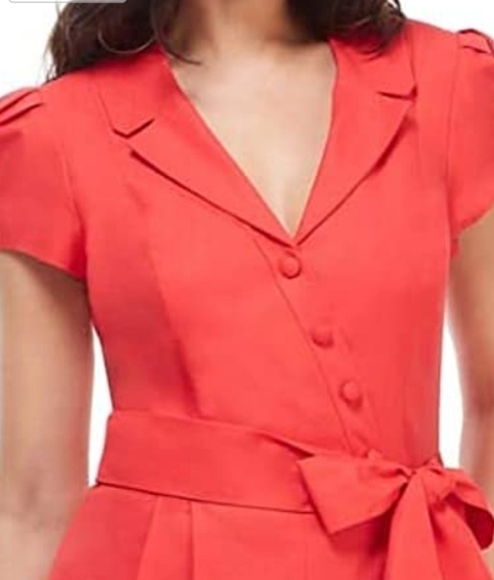 GAL Meets Glam Camille Red Jumpsuit - Picture 5 of 17